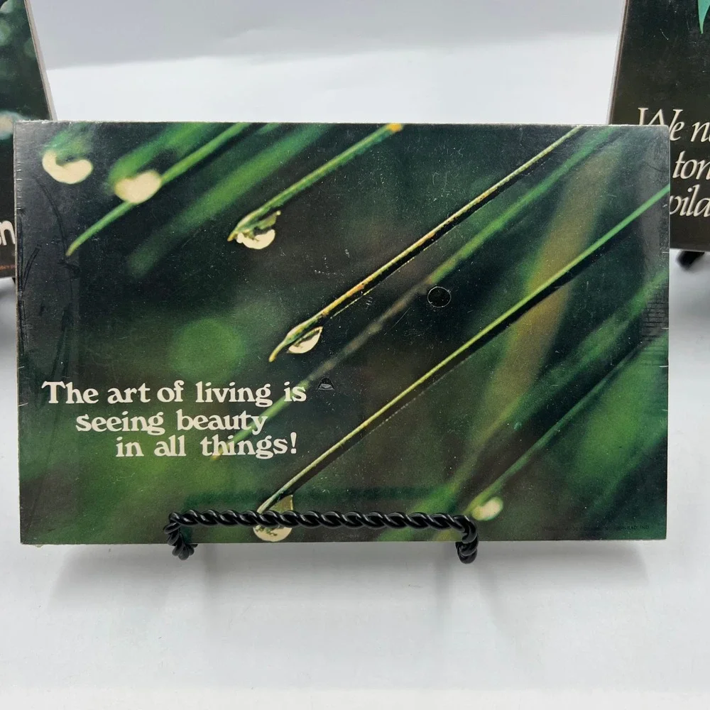 Vintage Abbey Press Nature Photography Wall Plaques Lot 3 Thoreau Inspirational